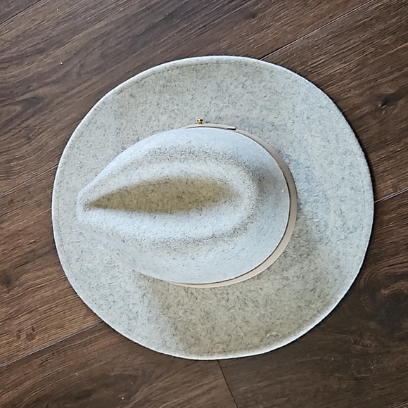 LACK OF COLOR THE MACK GREY FEDORA HAT SIZE 57CM (M) - Picture 9 of 17